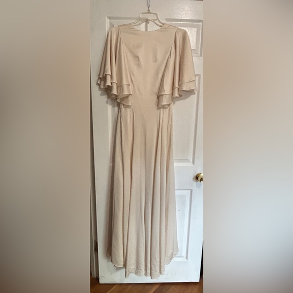 ASOS Cream Ruffle Maxi Dress - Picture 3 of 5